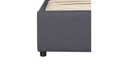 Lit coffre Otta 160x200cm tissu gris