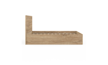 Lit coffre Sicile 160x200cm effet bois naturel