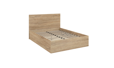 Lit coffre Sicile 160x200cm effet bois naturel