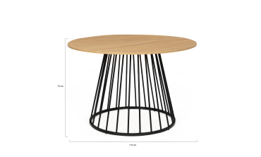 Table à manger ronde Adelle Ø110cm