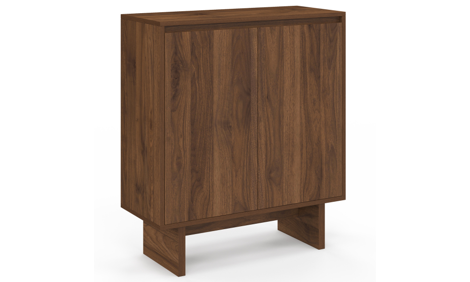 Buffet Yumi 2 portes effet noyer 70cm