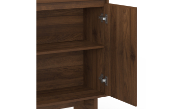 Buffet Yumi 2 portes effet noyer 70cm