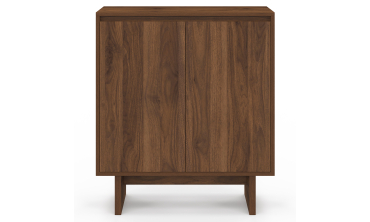 Buffet Yumi 2 portes effet noyer 70cm