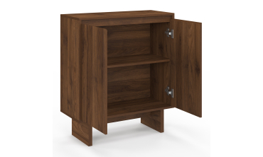 Buffet Yumi 2 portes effet noyer 70cm