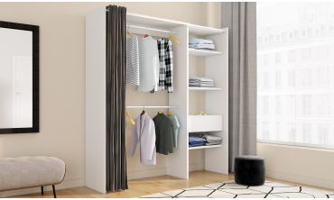 Dressing Aline extensible 120-170cm blanc