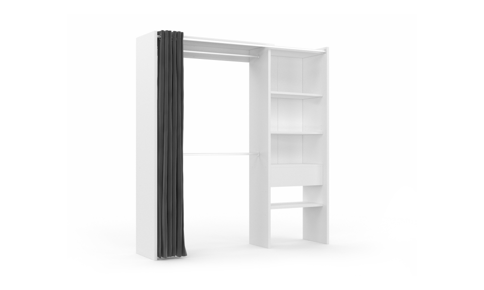Dressing Aline extensible 120-170cm blanc