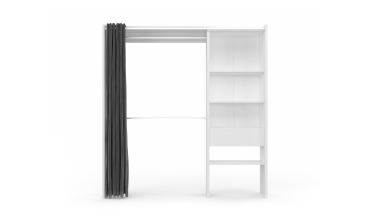 Dressing Aline extensible 120-170cm blanc