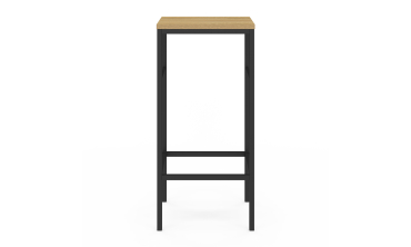 Tabourets de bar Memphis bois pieds métal - lot de 4