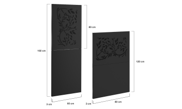 Plaque de protection murale poêle 80x120cm