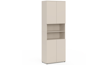 Armoire salle de bain Tom beige 4 portes