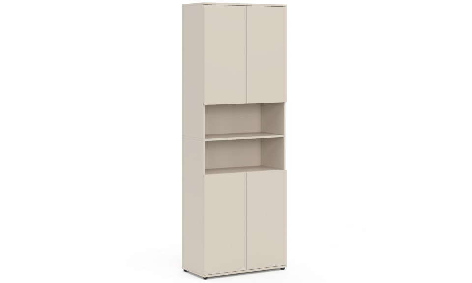 Armoire salle de bain Tom beige 4 portes