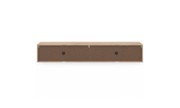 Meuble TV suspendu Michigan bois et blanc L180cm