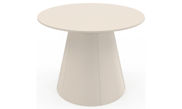 Table à manger ronde extensible Elvis beige Ø110-150cm