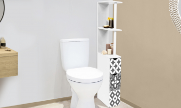 Étagère WC carreaux de ciment